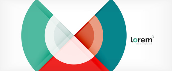 Obraz premium Multicolored round shapes abstract background