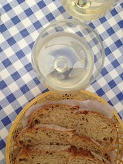 wine and bread
