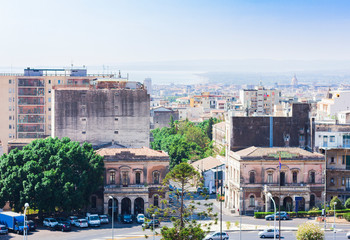Fototapeta na wymiar Travel to Italy - beautiful cityscape of Catania, Sicily