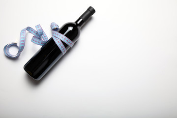 Fitness diet rich in antioxidants with red wine.