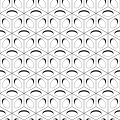 Cubes Background Seamless Pattern. Cubes with Holes. Vector Illustration for Your Design.