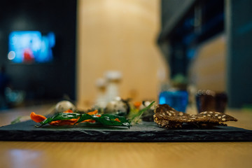 food decor on table