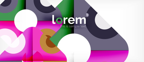 Abstract round elements composition background, organic design