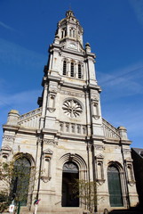 Fototapeta na wymiar Basilique Saint-Gervais (1843-1899), ville d'Avranches, département de la Manche, France