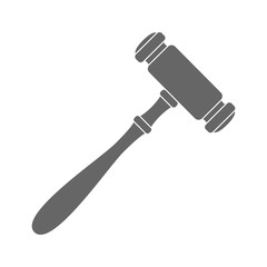 Judge gavel. Vector.