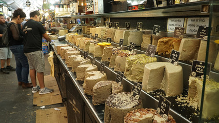 Market in the old town of Jerusalem, Israel.