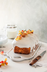 Loaf Cake with Grapes