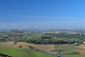 countryside,italy,horizon,nature, green, panorama,view, hill, rural, agriculture,fields, clouds, country 