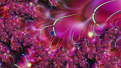 Obraz premium .3d abstract computer generated fractal design.Fractal is never-ending pattern.Fractals are infinitely complex patterns that are self-similar across different scales.