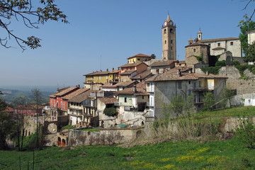 The town of Monforte d'Alba in the Piemonte wine region of northern Italy.