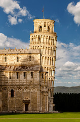 Sunset view of Leaning Tower of Pisa, Tuscany, Italy - 236615663