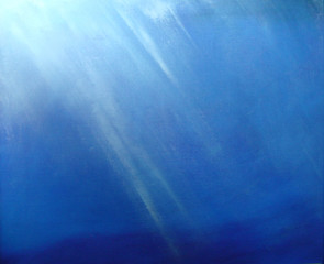 Artistic Underwater light rays background           