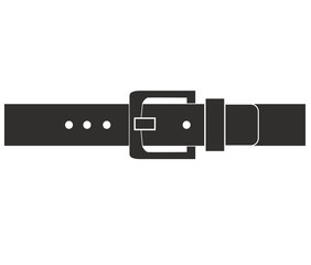 belt buckle icon on white background. flat style. belt icon for your web site design, logo, app, UI. belt symbol. belt sketch sign.
