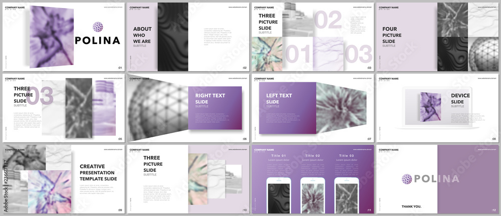 Canvas Prints minimal presentations design, portfolio vector templates with elements on white background. multipur