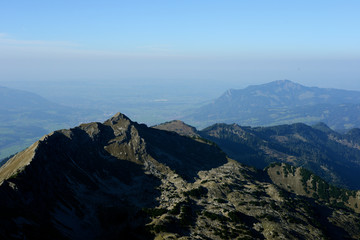 Obraz na płótnie Canvas Allgäuer Alpen - Blick vom Nebelhorn 