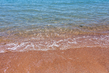 Beautiful landscape, Issyk-Kul lake, Bosteri, Kyrgyzstan
