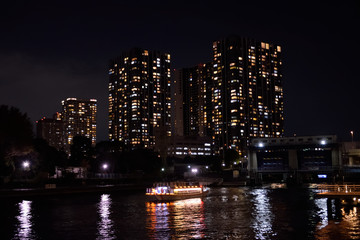Fototapeta premium 天王洲アイルの夜景