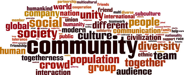 Community word cloud