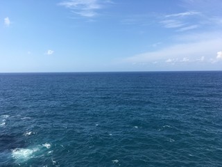 Obraz premium アドリア海と晴れた空