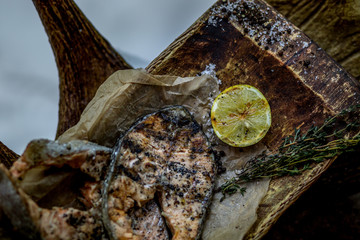 Salmon steak