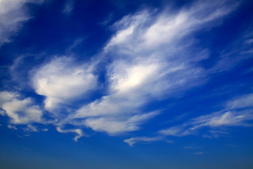 Fototapeta premium blue sky and white clouds
