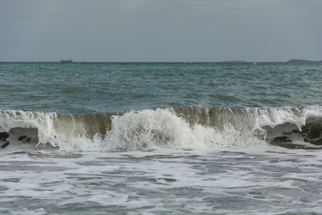 Sea waves beach