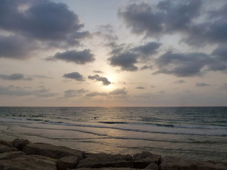 Sea and sky at sunset