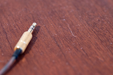 3.5mm jack on a table