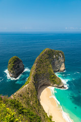 Kelingking beach (Manta bay) is one of the most famous and beautiful spot in Nusa Penida, island...