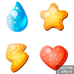 Game background. Cartoon style. Thing. Bright. For your design. Energy. A life. The magical game.