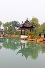Jiangnan architectural style pavilion, china