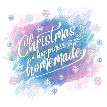 Watercolor Christmas background
