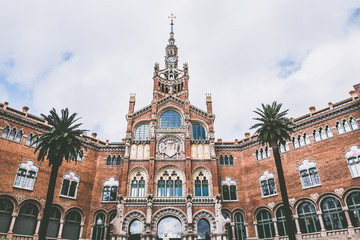 Naklejka premium Bâtiment de Barcelone, Hôpital Sant Pau
