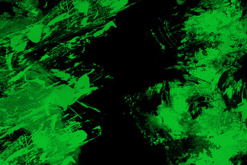 Picture with a place for the inscription. A green border on a black background. Black background....