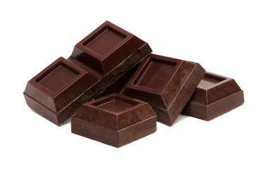 chocolate isolated on white
