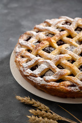 Tasty apple pie for christmas
