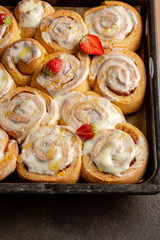 Fresh cinnamon buns