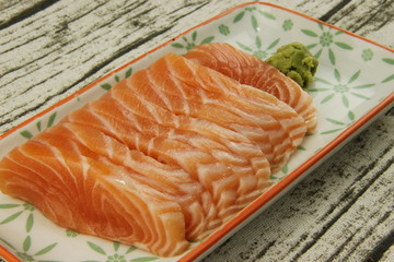 Sashimi saumon
