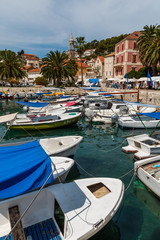 Obraz premium Chorwackie miasta nadmorskie