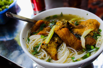 Vietnamese fish noodle soup