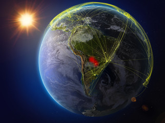 Paraguay on Earth with network