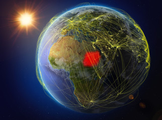 Sudan on Earth with network