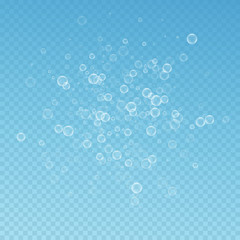 Soap bubbles abstract background. Blowing bubbles 