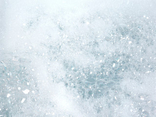 Bubbles foam white washing shower