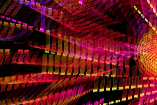 Abstract picture of lights in motion for background use