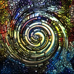 Fotobehang Energy of Spiral Color © agsandrew