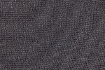 Dark gray fabric background texture. Detail of textile material close-up