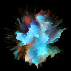 Obraz na płótnie Canvas Intricate Color Splash Explosion