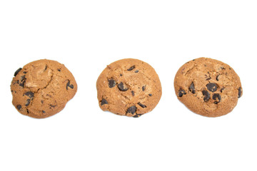 Cookie, Chocolate Cookies isolated