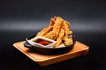 food dish sushi cocktails menu